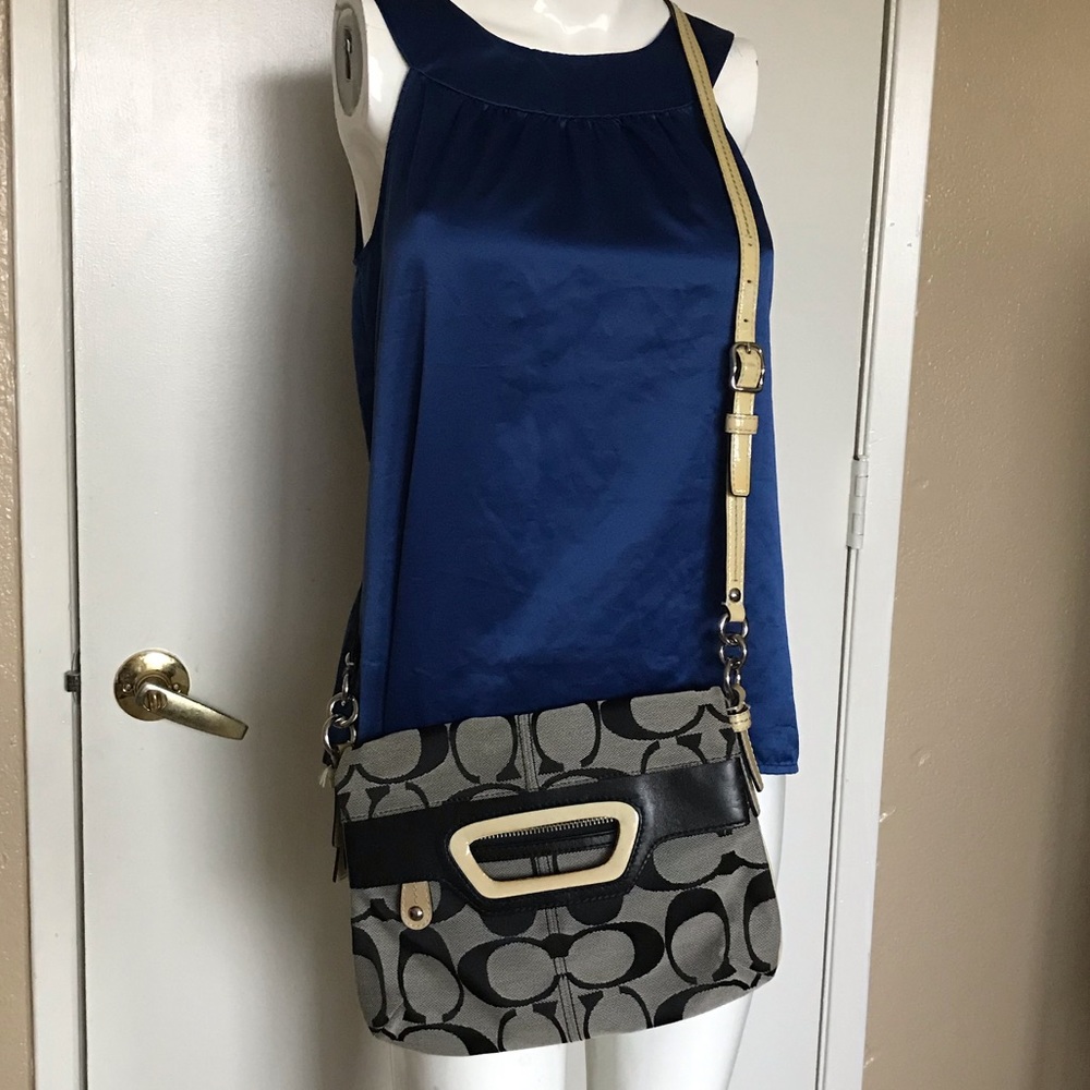 COACH Bonnie Signature Fold-over Crossbody Bag
